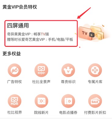 奇异果黄金vip权益