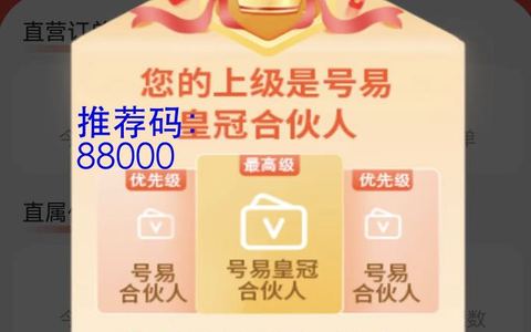 号易一级代理佣金高吗？注册填写88000推荐码很高