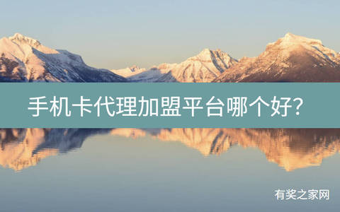 手机卡代理加盟平台哪个好？推荐两个靠谱的秒返分销系统